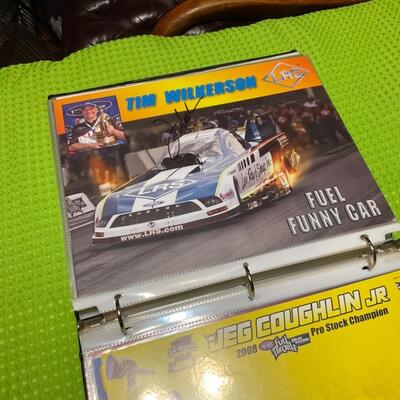 Funny car racing collection with signatures 