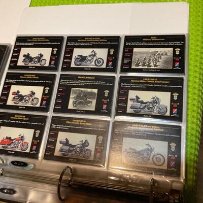 Two binders of Harley Davidson cards