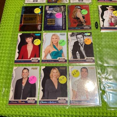Movie stars collector cards 