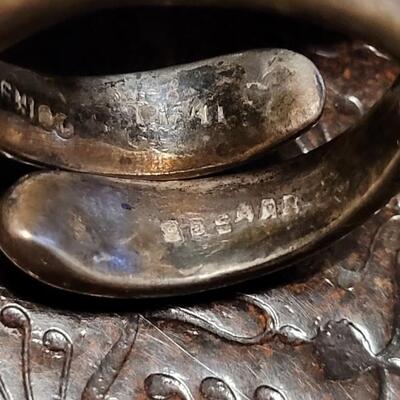 Lot 315: Vintage Mexico Sterling? Artist Designer Ring