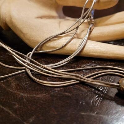 Lot 320: Vintage ITALY Sterling Silver Necklace 