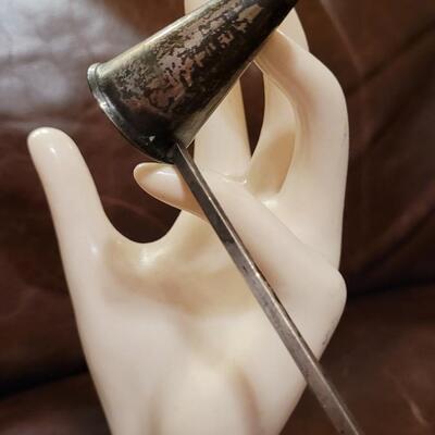 Lot 324: 9" Vintage REED AND BARTON Sterling Silver Candle Snuffer