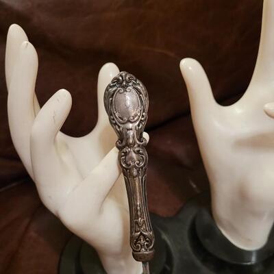 Lot 324: 9" Vintage REED AND BARTON Sterling Silver Candle Snuffer