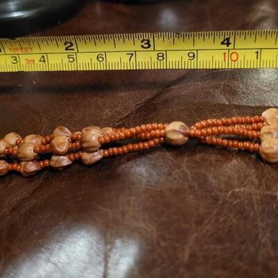 Lot 326: (3) Beaded Costume Jewelry Necklaces 