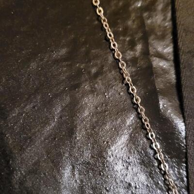 Lot 331: 24" Amethyst Pendant Necklack (gold full chain)