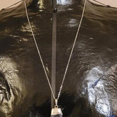 Lot 331: 24" Amethyst Pendant Necklack (gold full chain)