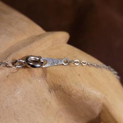 Lot 331: 24" Amethyst Pendant Necklack (gold full chain)