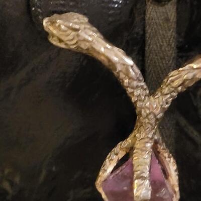 Lot 333: 32" Dragon Claw Clutching Amethyst 