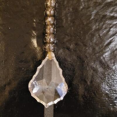 Lot 336: Crystal and Yellow Glass Circle Necklaces