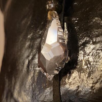 Lot 336: Crystal and Yellow Glass Circle Necklaces