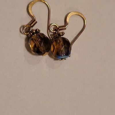 Lot 348: (3) Crystal Bead Earrings 