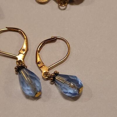 Lot 348: (3) Crystal Bead Earrings 