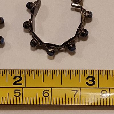 Lot 350: Sterling Silver Thailand Earrings 