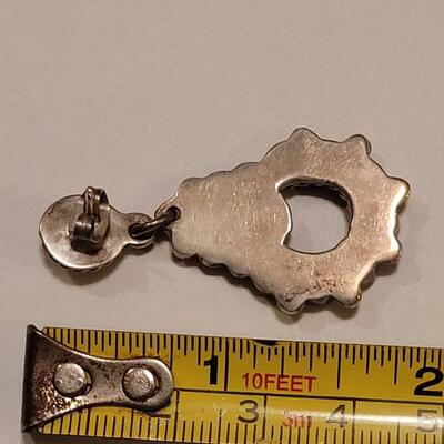 Lot 351: Sterling Silver Taxco Earrings