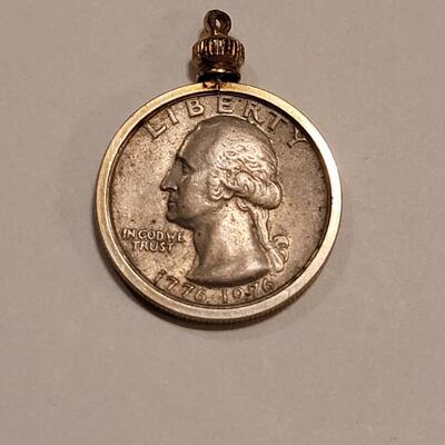 Lot 354: Centenary Quarter Pendant 