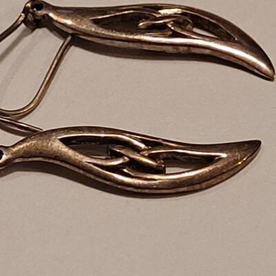Lot 357: Sterling Silver Celtic Earrings 
