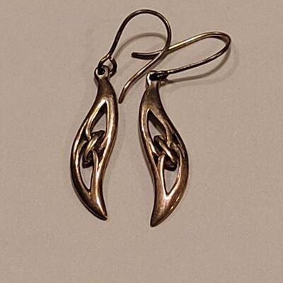 Lot 357: Sterling Silver Celtic Earrings 
