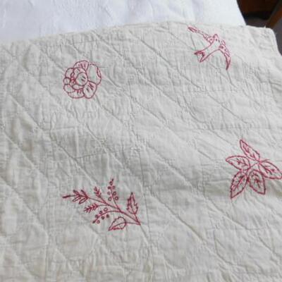 Pair of Vintage Hand Cut, Hand Sewn Quilts