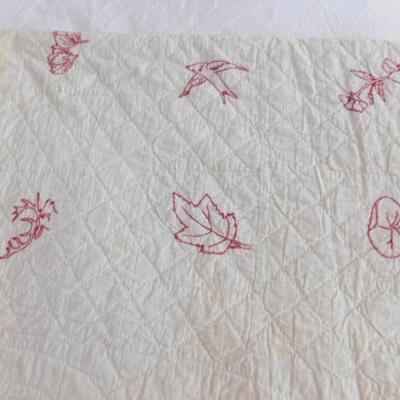 Pair of Vintage Hand Cut, Hand Sewn Quilts