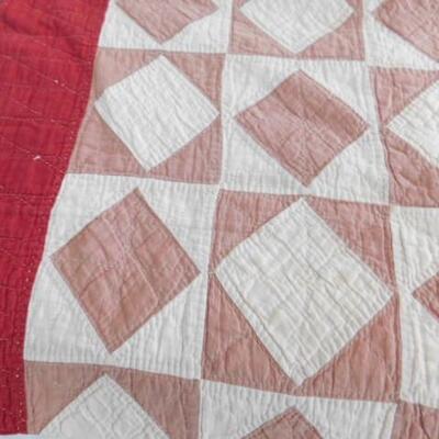 Pair of Vintage Hand Cut, Hand Sewn Quilts