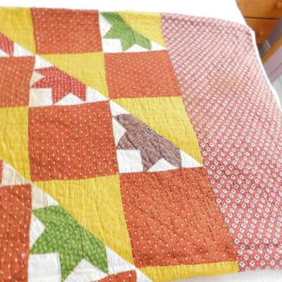 Pair of Vintage Hand Cut, Hand Sewn Quilts