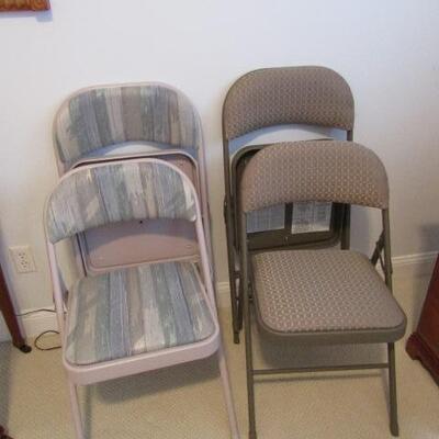 Set of Four Folding Chairs