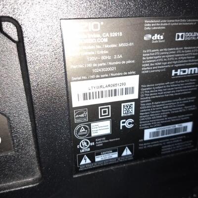 Vizio 50" Flat Screen TV with Remote
