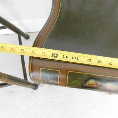 Pair of Vintage Pennsylvania Fancy Painted Chairs Rounded #1 of 4 Sets