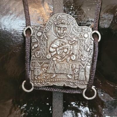 Lot 364: Handmade Pendant and Black Velvet Cord 30"