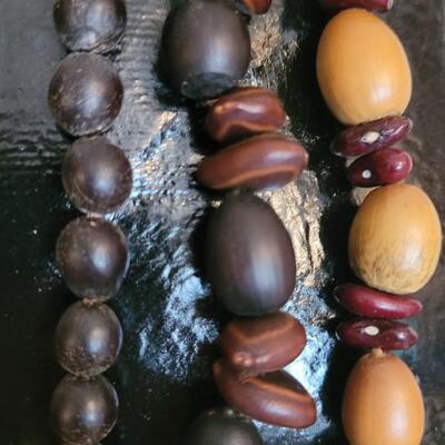 Lot 367: (3) Seed Bead Necklaces
