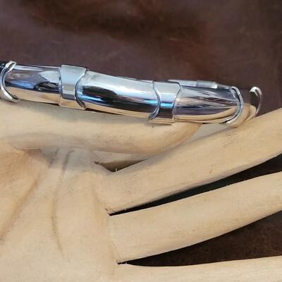 Lot 371: TAXCO Sterling Silver Bracelet 8"
