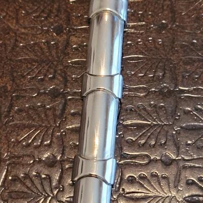 Lot 371: TAXCO Sterling Silver Bracelet 8"