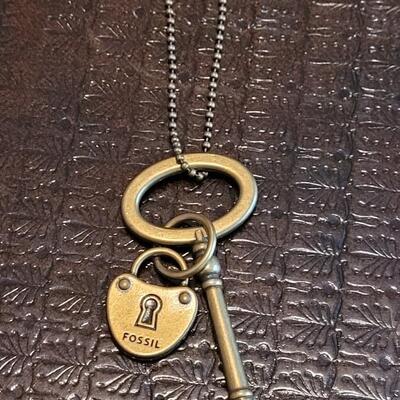 Lot 375: (2) Skelton Keys and a Fossil Skelton Keychain