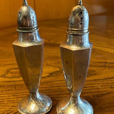Pair of Sterling Silver Salt and Pepper Shakers