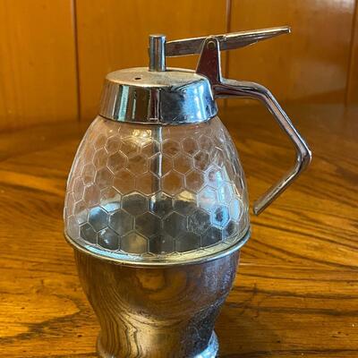 Vintage Retro Honey Syrup Carafe Dispenser 