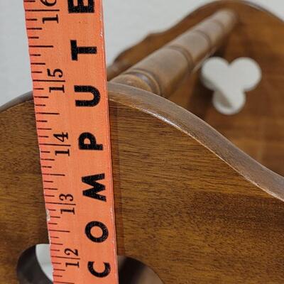 Lot 383: Wood Magazine Stand