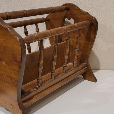 Lot 383: Wood Magazine Stand