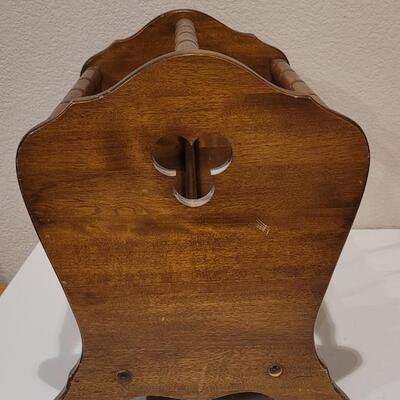 Lot 383: Wood Magazine Stand