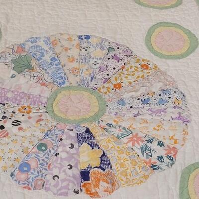 Lot 384: Vintage Quilt (has some discoloration)