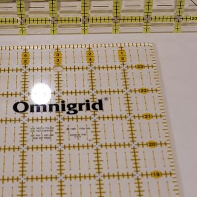Lot 385: (3) Quilting Ruler Grids