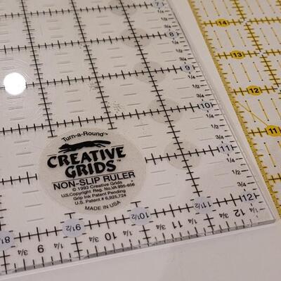 Lot 385: (3) Quilting Ruler Grids