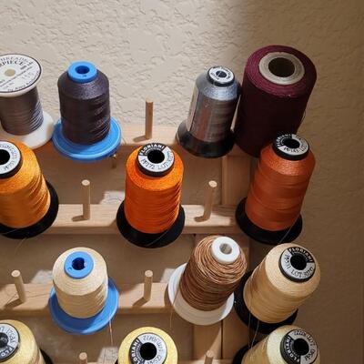 Lot 388: Thread Rack includes all thread shown
