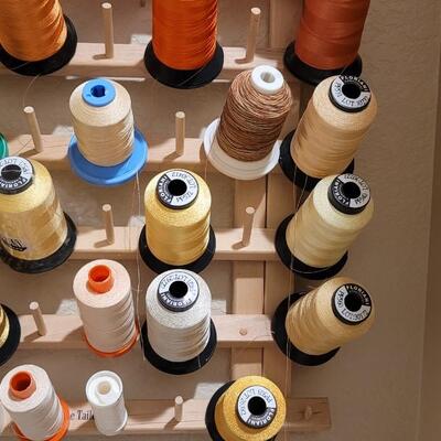 Lot 388: Thread Rack includes all thread shown