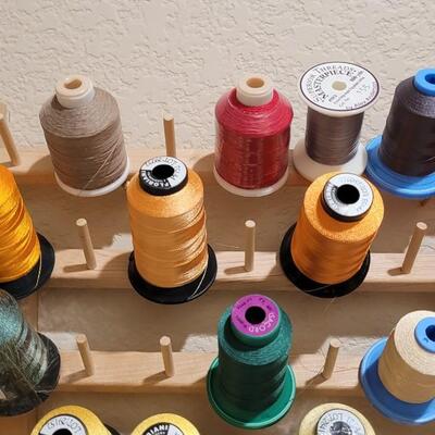 Lot 388: Thread Rack includes all thread shown