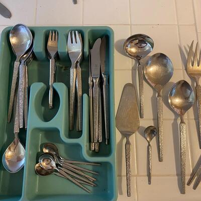 Large Mid Century Modern Flatware Set Wirths