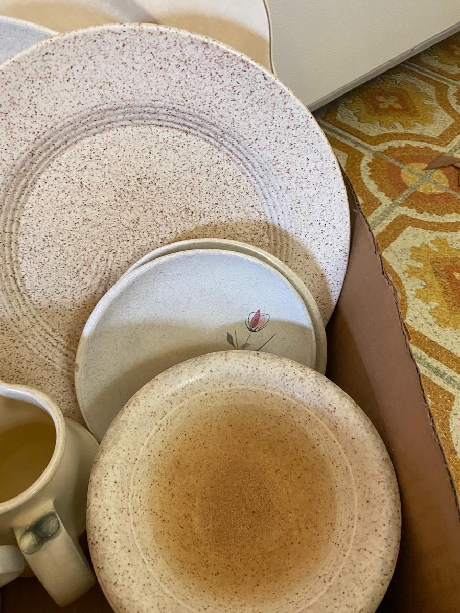 Mixed Ceramic Pottery Stoneware Chipped or Highly Worn