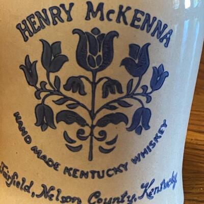 Vintage Henry McKenna Kentucky Whiskey Jug Bottle