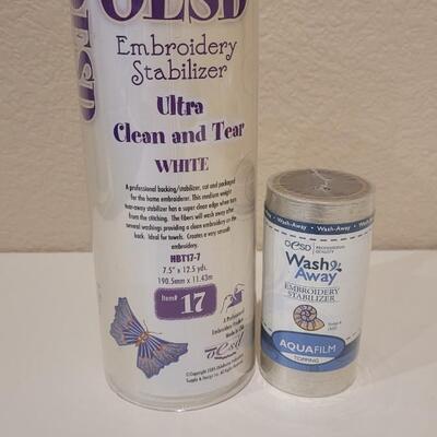 Lot 411: (2) NEW Wash Away Fabric Stabilizers 