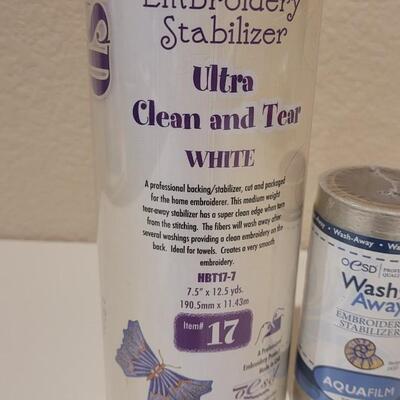 Lot 411: (2) NEW Wash Away Fabric Stabilizers 