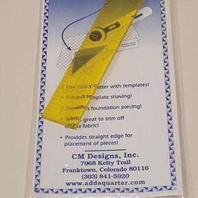 Lot 412: Yellow & Blue Quilting Rulers lot 